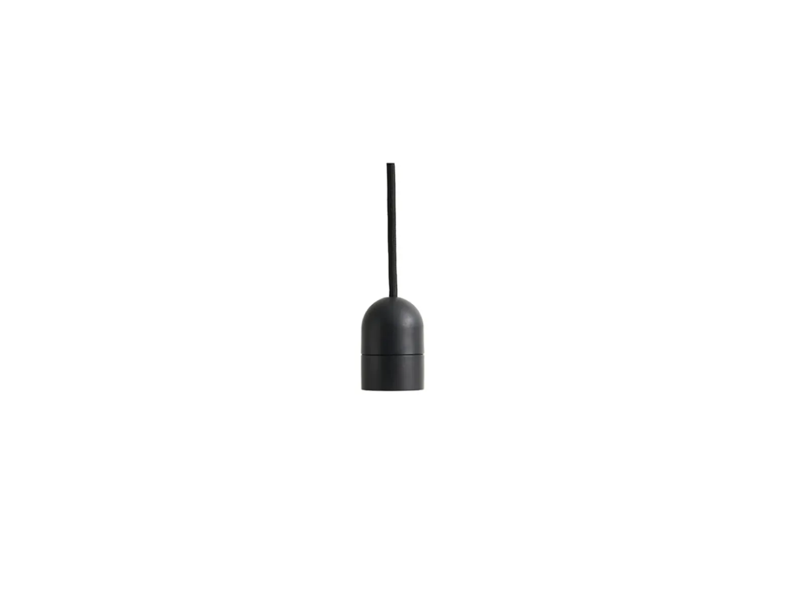 HAY E27 - Portalámparas colgante COMMON, negro, Ø 4,5 cm