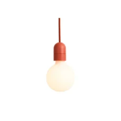 HAY E27 - Portalámparas colgante COMMON, rojo óxido, Ø 4,5 cm