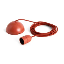 HAY E27 - Portalámparas colgante COMMON, rojo óxido, Ø 4,5 cm