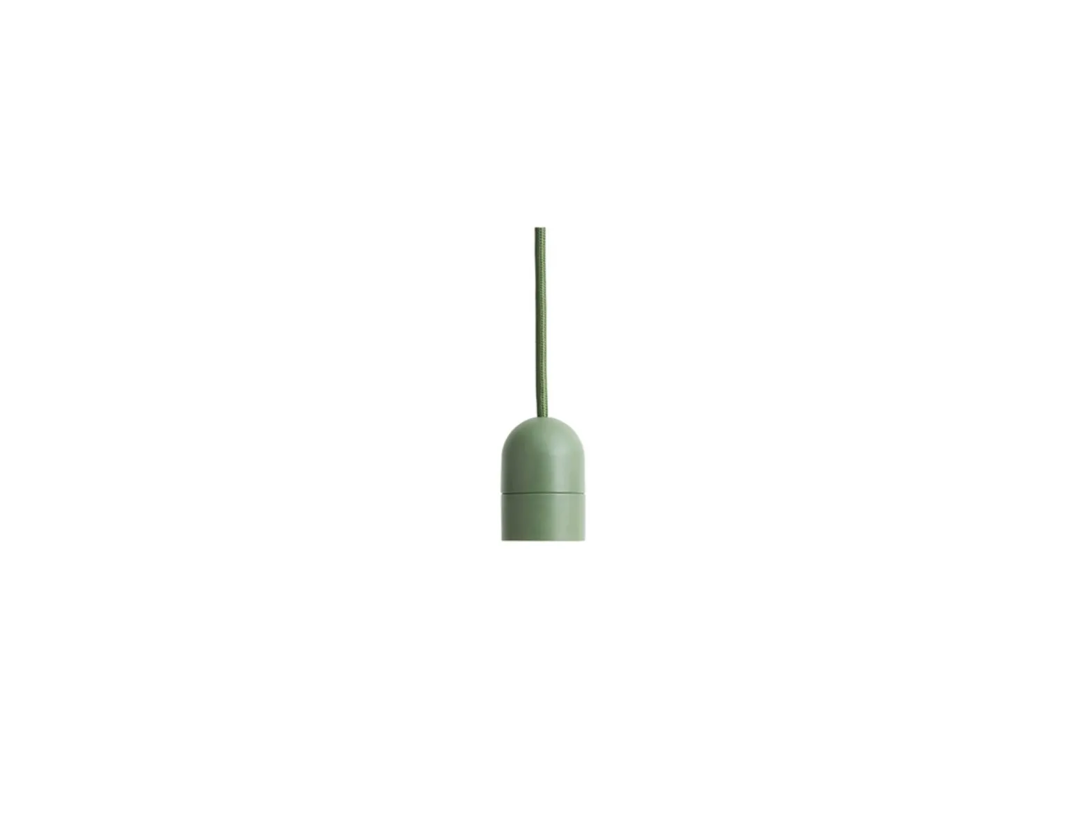 HAY E27 - Portalámparas colgante COMMON, verde, Ø 4,5 cm