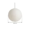 HAY Pantalla de lámpara Paper Shade, Ø 60 cm, blanca – sin juego de cables