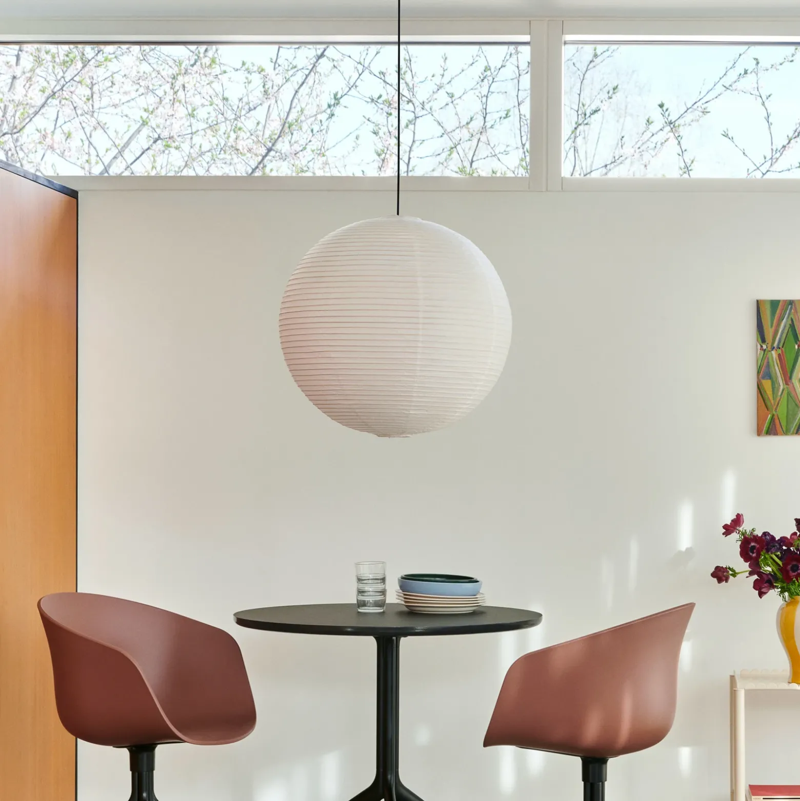 HAY Pantalla de lámpara Paper Shade, Ø 60 cm, blanca – sin juego de cables