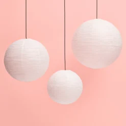 HAY Pantalla de lámpara Paper Shade, Ø 60 cm, blanca – sin juego de cables