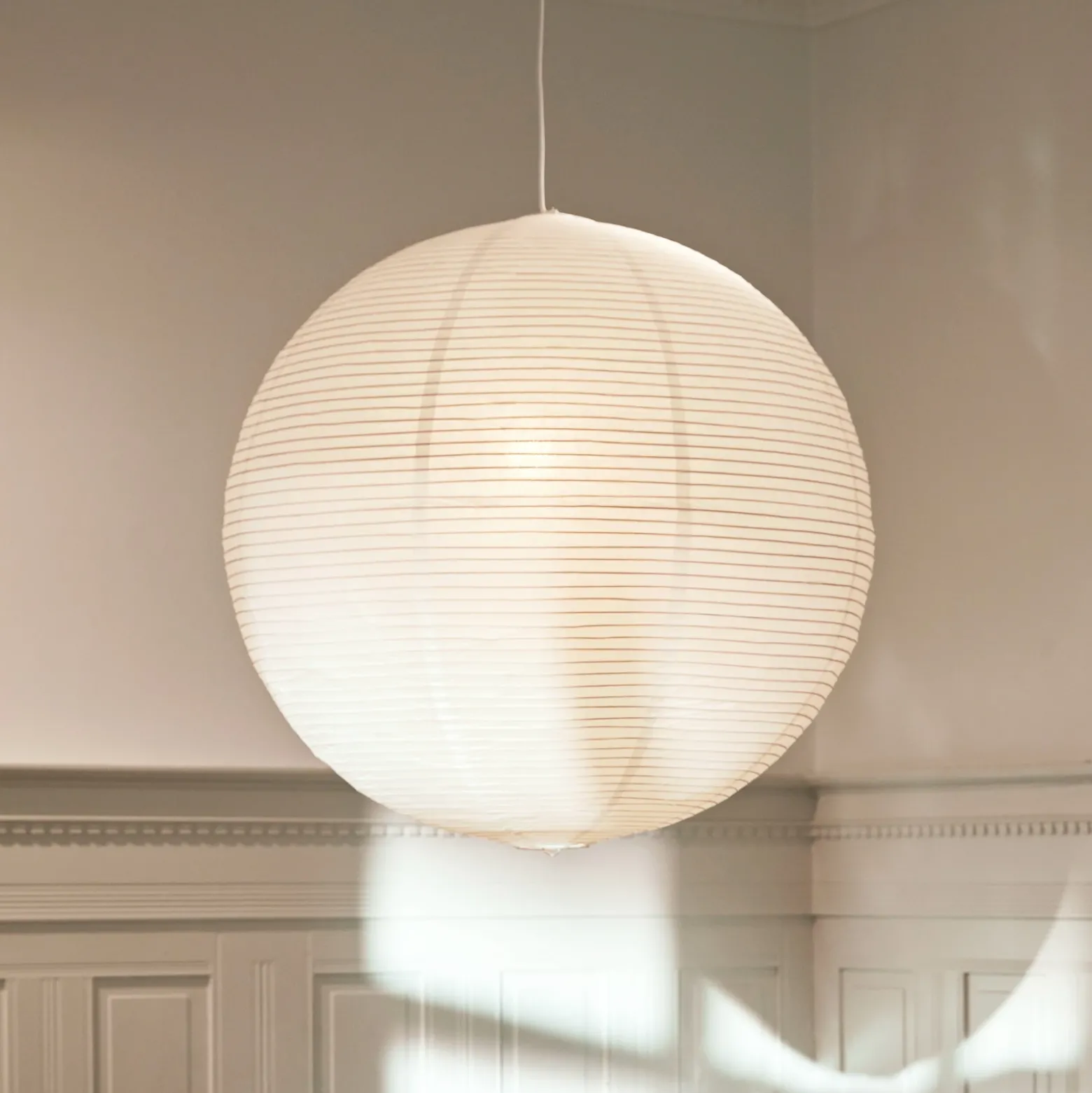 HAY Pantalla de lámpara Paper Shade, Ø 60 cm, blanca – sin juego de cables