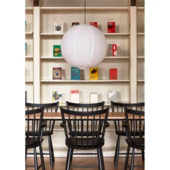 HAY Pantalla de lámpara Paper Shade, Ø 50 cm, blanca – sin juego de cables