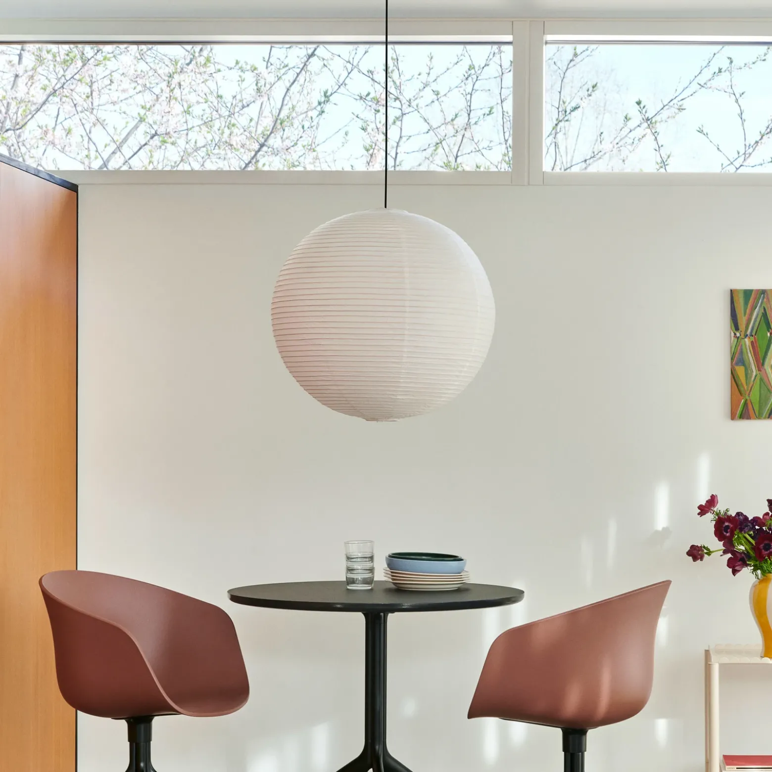 HAY Pantalla de lámpara Paper Shade, Ø 50 cm, blanca – sin juego de cables