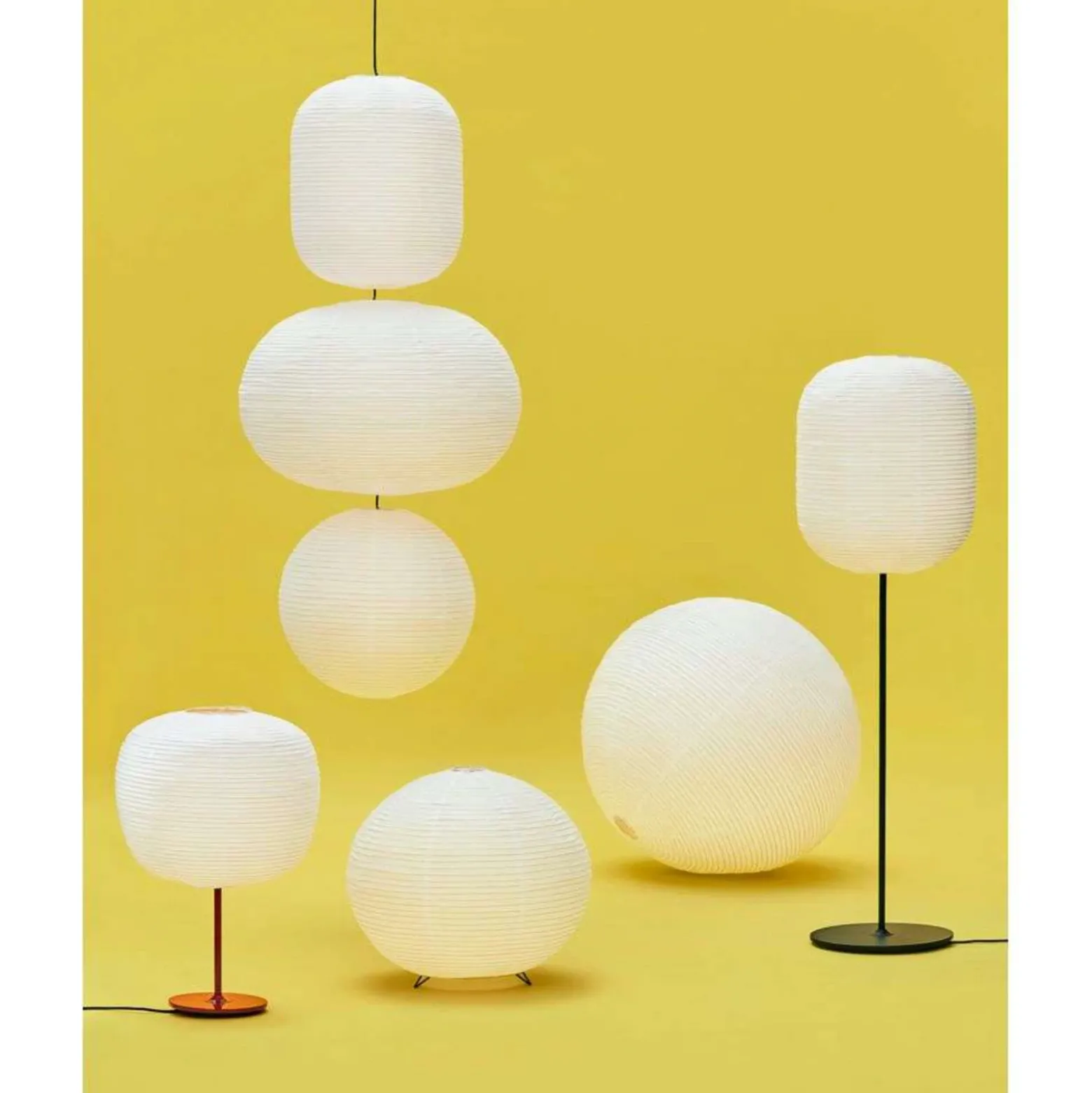 HAY Pantalla de lámpara Paper Shade Ellipse, 70 cm – sin juego de cables