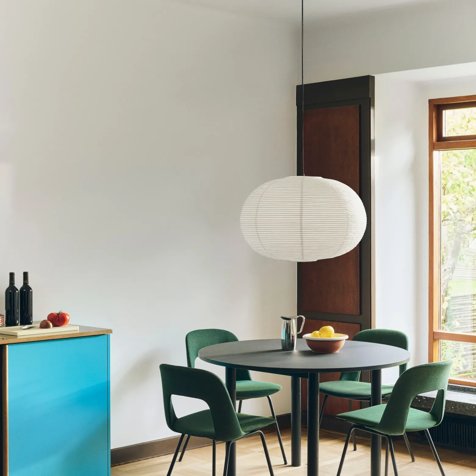 HAY Pantalla de lámpara Paper Shade Ellipse, 70 cm – sin juego de cables