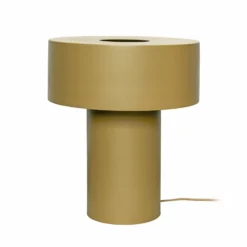 Hübsch Lámpara de mesa Aki, caqui, hierro, E27, altura 37 cm