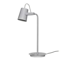 Hübsch Lámpara de mesa Ardent, gris claro, hierro, E14, altura 54 cm