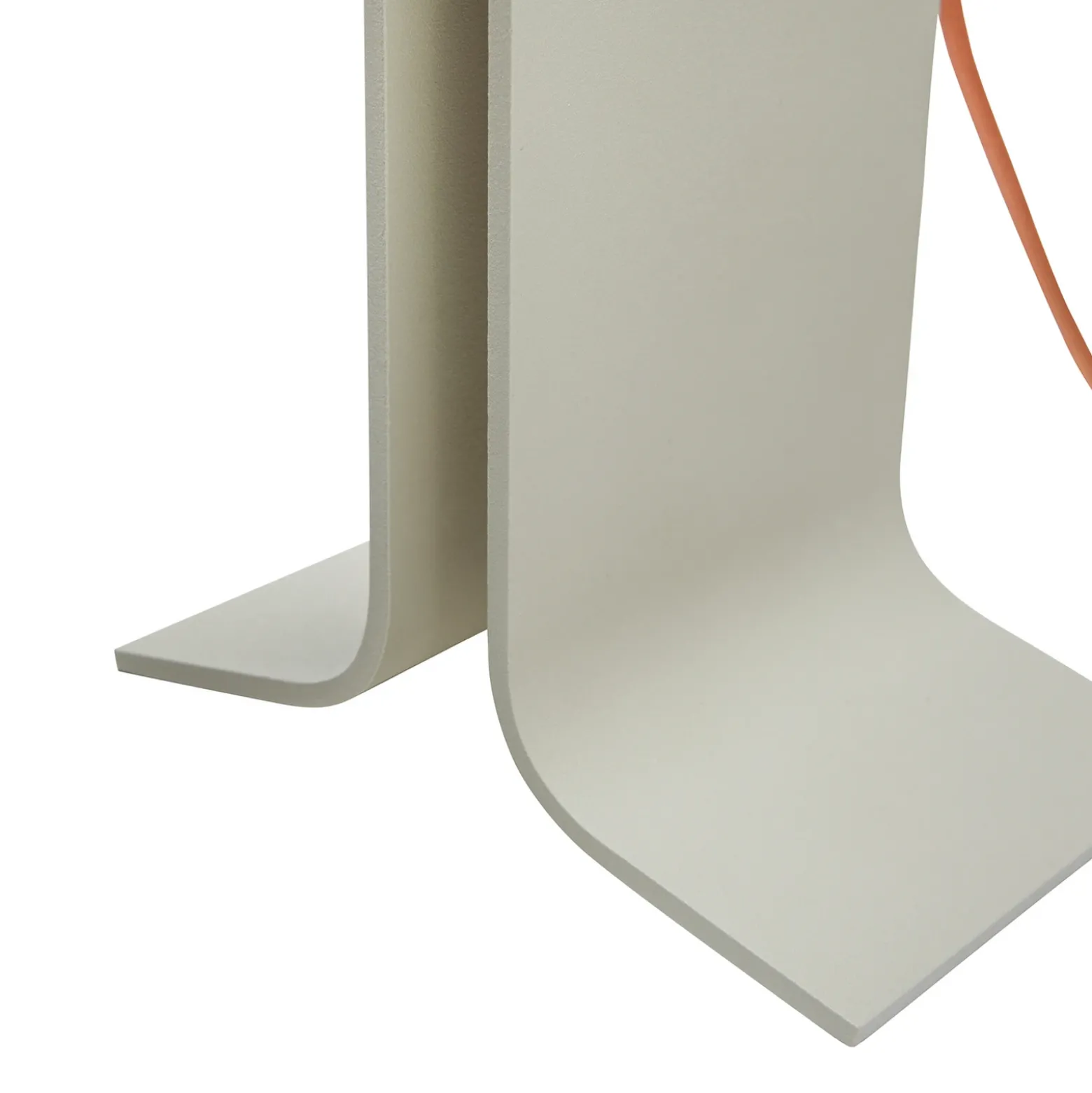 Hübsch Lámpara de mesa LED Crea, color arena, aluminio, hierro