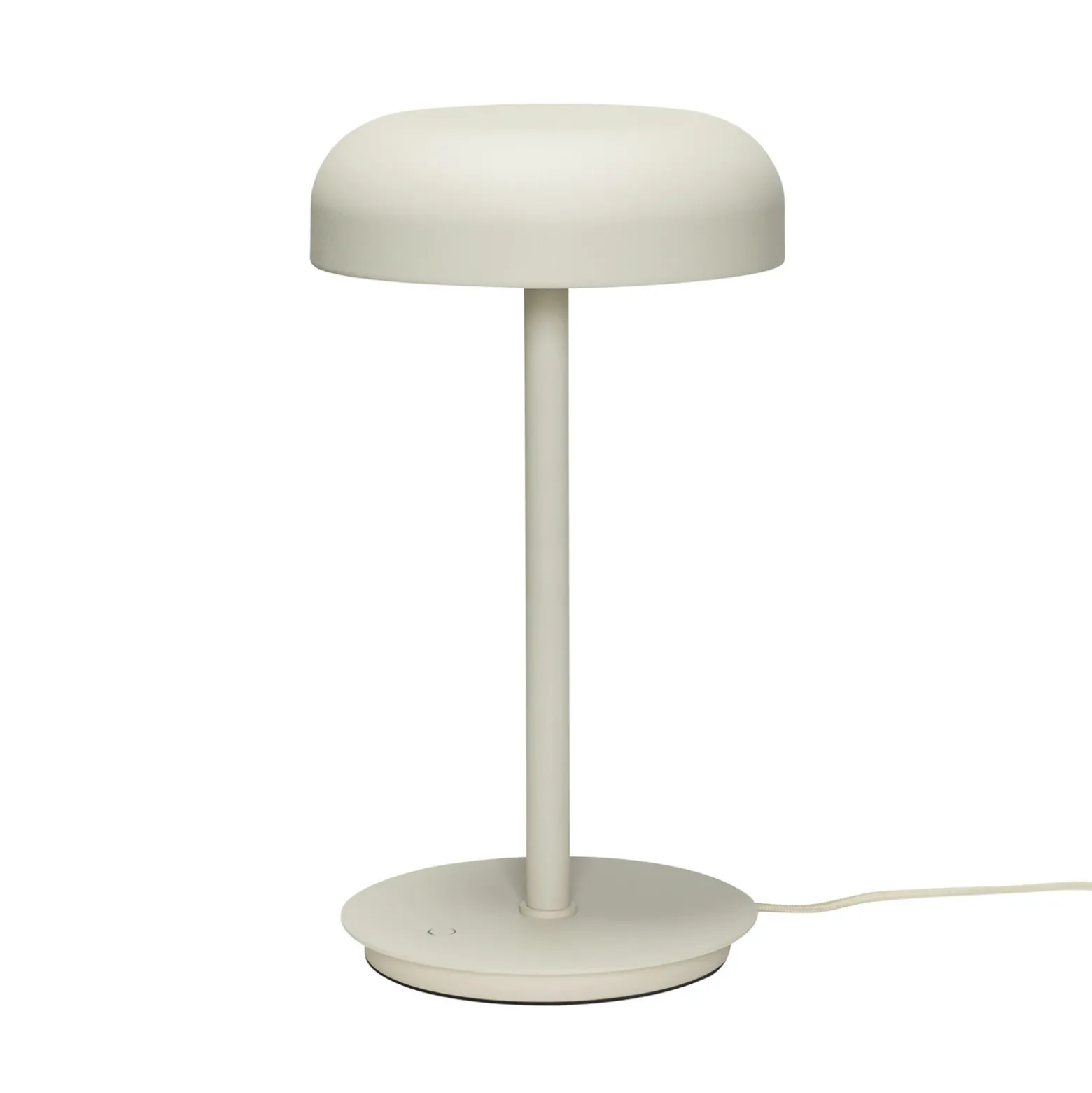 Hübsch Lámpara de mesa LED Velo, beige arena, hierro, policarbonato