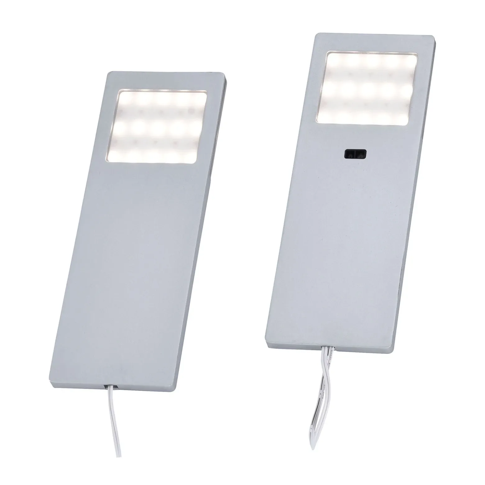 Helena lámpara de mueble LED, 19 x 7 cm, juego de 2, sensor, metal