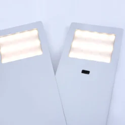 Helena lámpara de mueble LED, 19 x 7 cm, juego de 2, sensor, metal