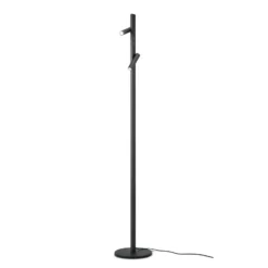 Helestra Coni lámpara pie LED 2 focos 160cm negro