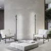 Helestra Coni lámpara pie LED 2 focos 160cm negro