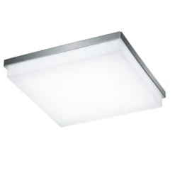 Helestra Cosi lámpara LED techo cromo 31,5x31,5 cm