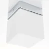 Helestra Keto plafón LED, cubo, cromo