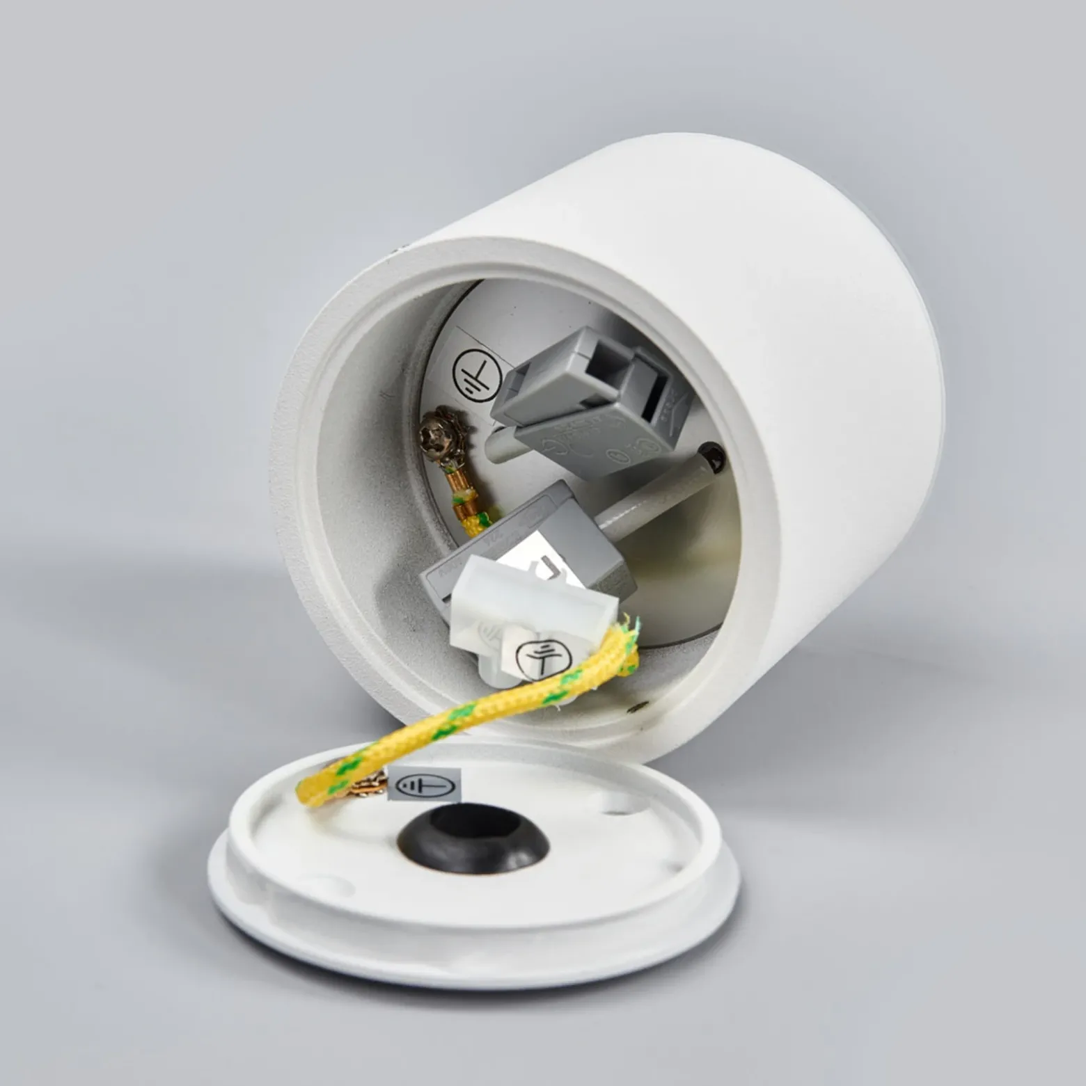 Helestra Oso foco de techo LED, redondo, blanco