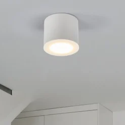 Helestra Oso foco de techo LED, redondo, blanco