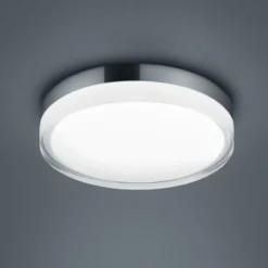 Helestra Tana Plafón LED, cromo, Ø 28 cm