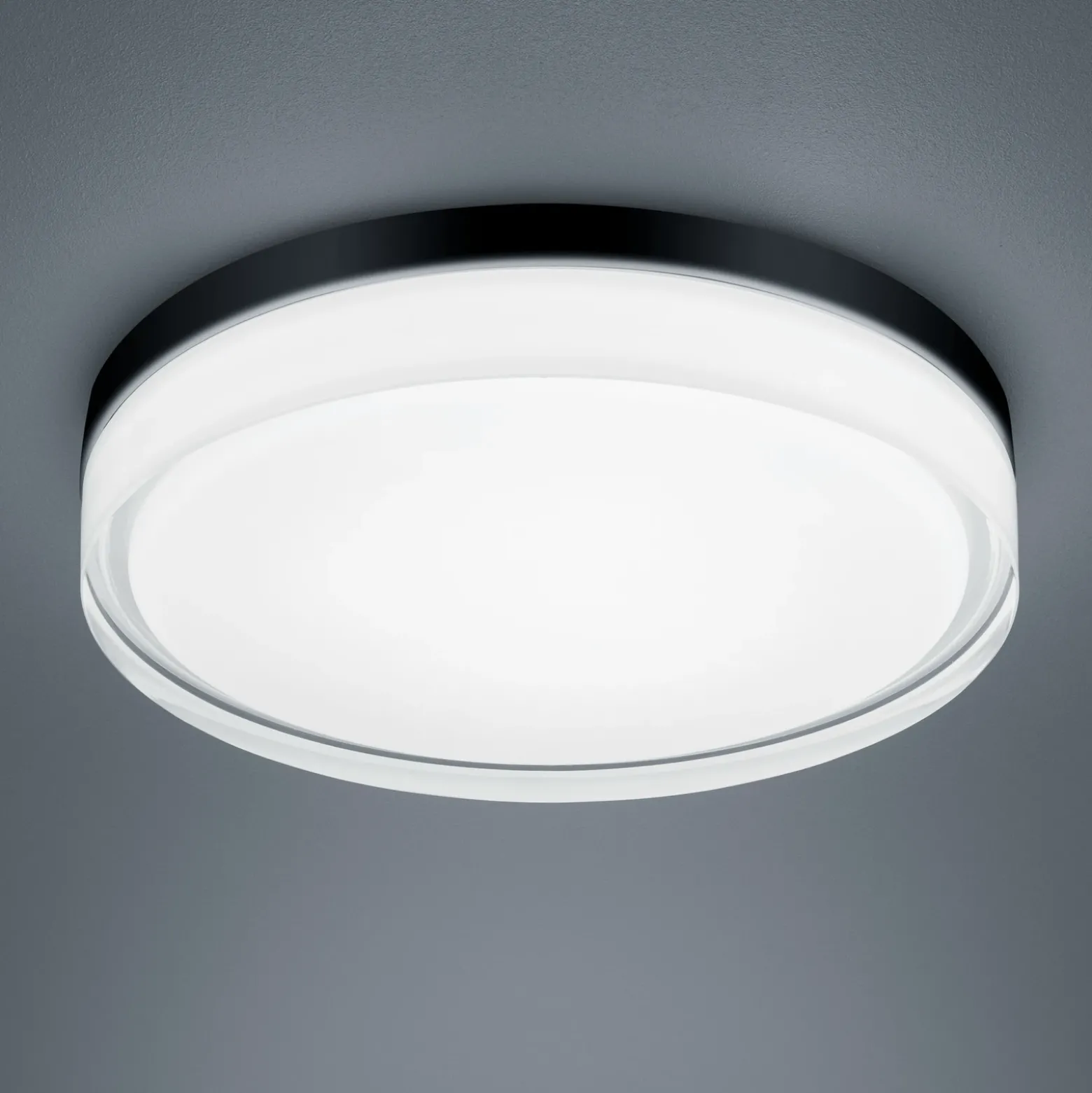 Helestra Tana Plafón LED, negro, Ø 33 cm