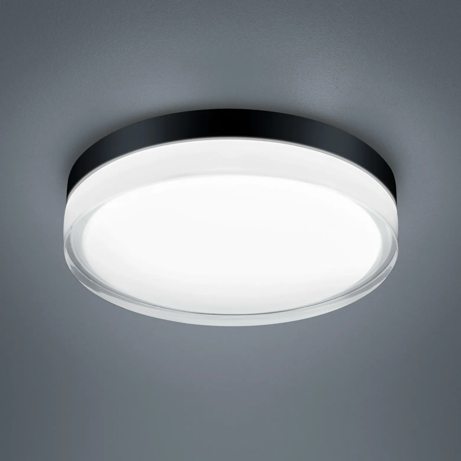 Helestra Tana Plafón LED, negro, Ø 28 cm