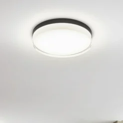 Helestra Tana Plafón LED, negro, Ø 33 cm