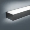 Helestra Theia aplique de pared LED, negro mate 90 cm
