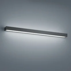 Helestra Theia aplique de pared LED, negro mate 90 cm