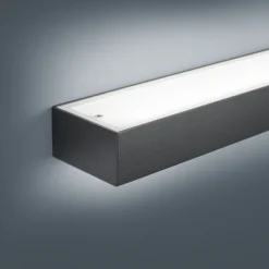Helestra Theia aplique de pared LED, negro mate 60 cm