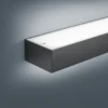 Helestra Theia aplique de pared LED, negro mate 30 cm