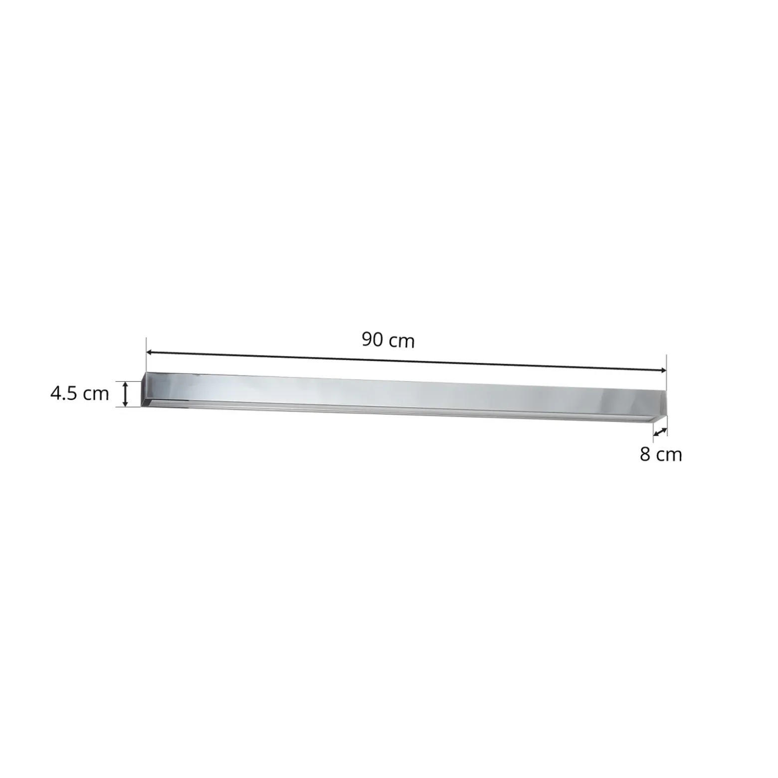 Helestra Theia lámpara de espejo LED cromado 90 cm