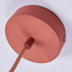 Hermosa lámpara suspendida Fiona de terracota