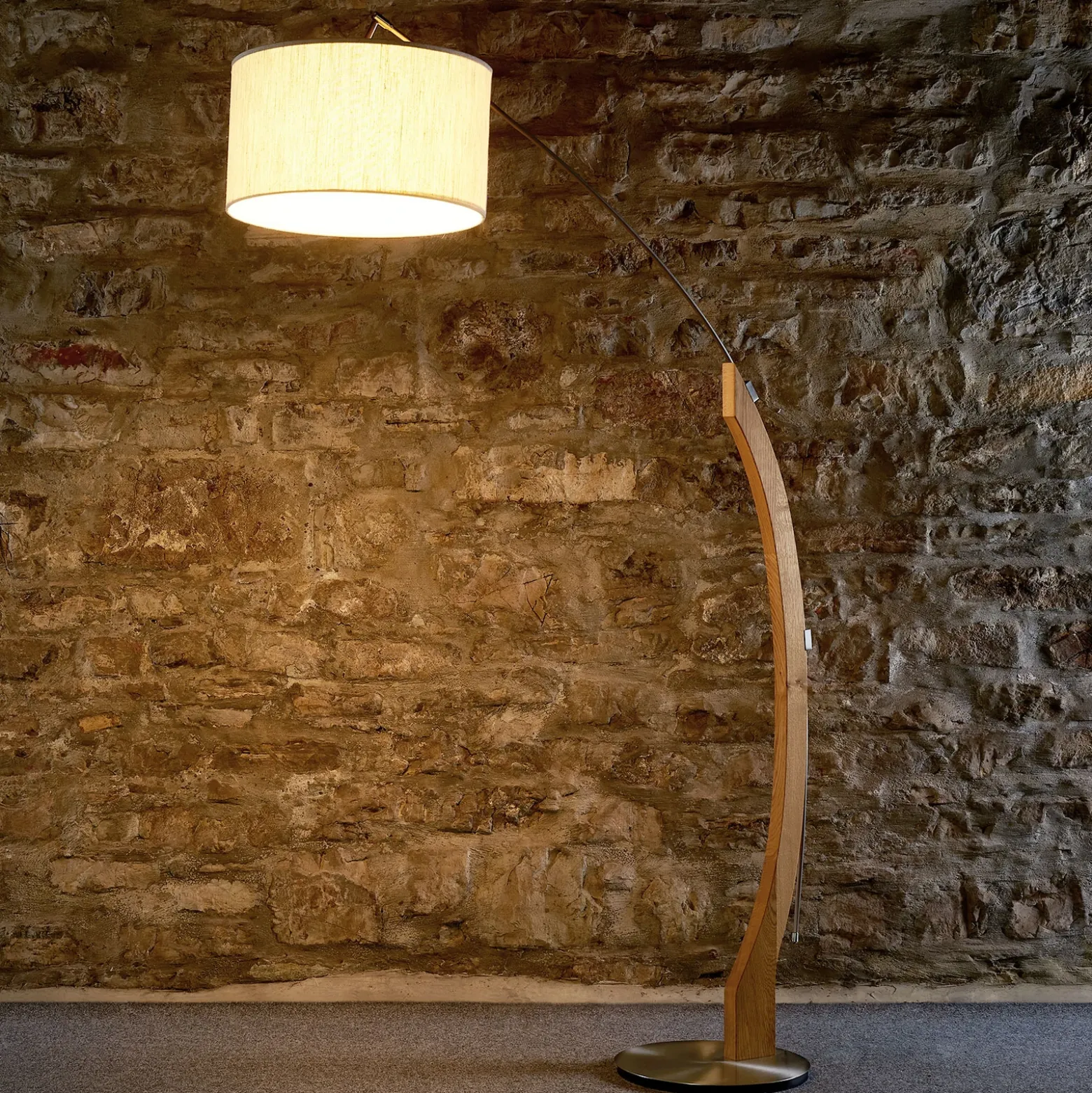 HerzBlut Amos lámpara de arco, roble engrasado
