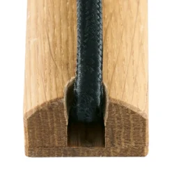 HerzBlut Elli lámpara de pie, roble engrasado/topo