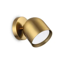 Ideal Lux aplique de pared Dodo color latón 1 luz metal Ø 8,5cm
