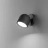 Ideal Lux aplique de pared Dodo negro 1 luz metal Ø 8,5 cm