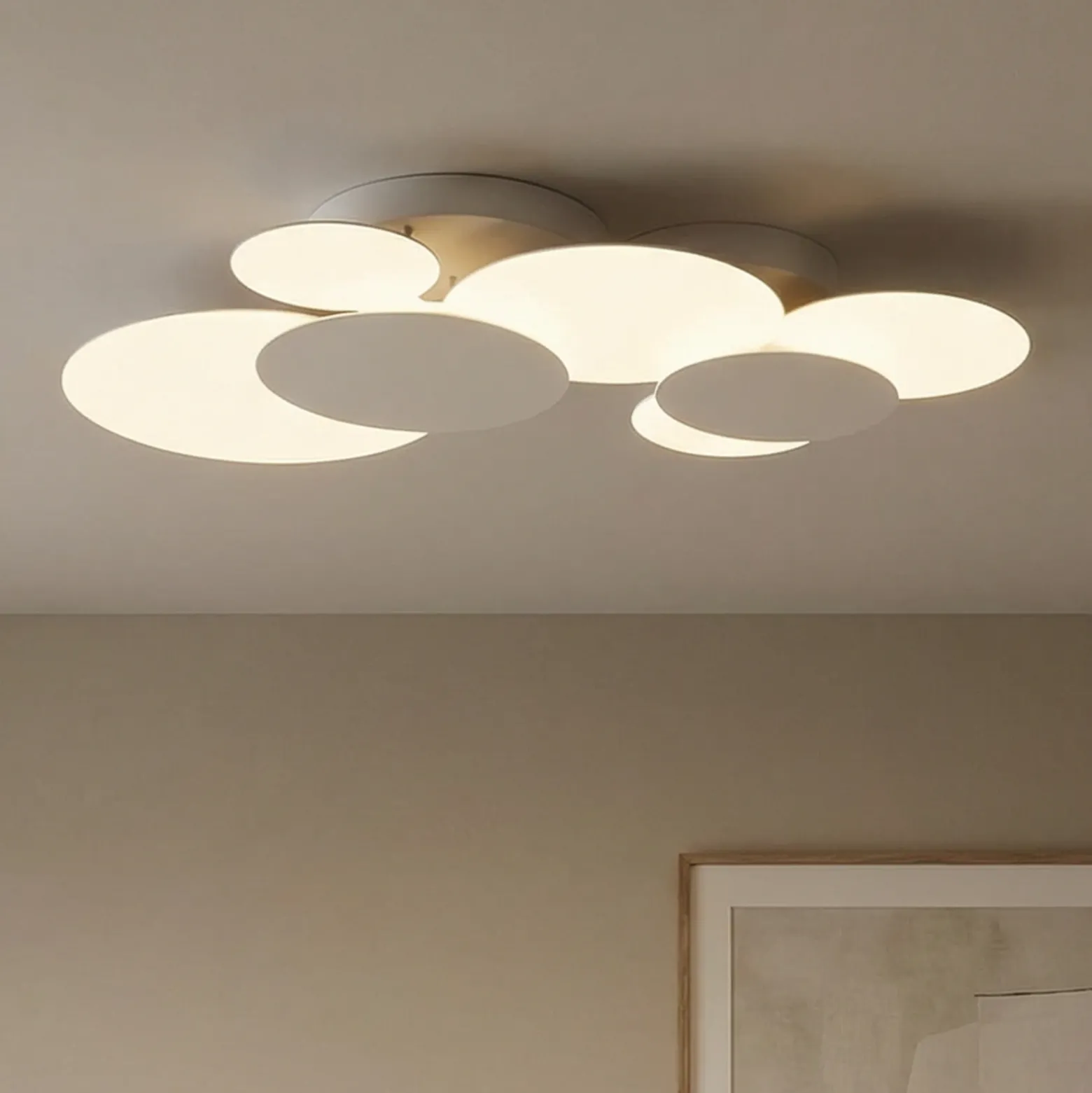 Ideal Lux Cloud Lámpara LED de techo longitud 74 cm