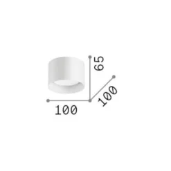 Ideal Lux downlight Spike Redondo, color cobre, aluminio, Ø 10 cm