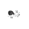 Ideal Lux Foco de pared LED Bean Redondo, blanco, metal, orientable