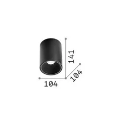 Ideal Lux LED downlight Nitro Round blanco altura 14,2 cm metal