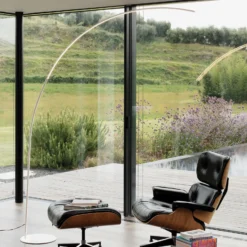 Ideal Lux lámpara de pie LED Comet, blanco, metal, altura 210 cm