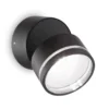 Ideal Lux Omega Round aplique LED 4.000K negro