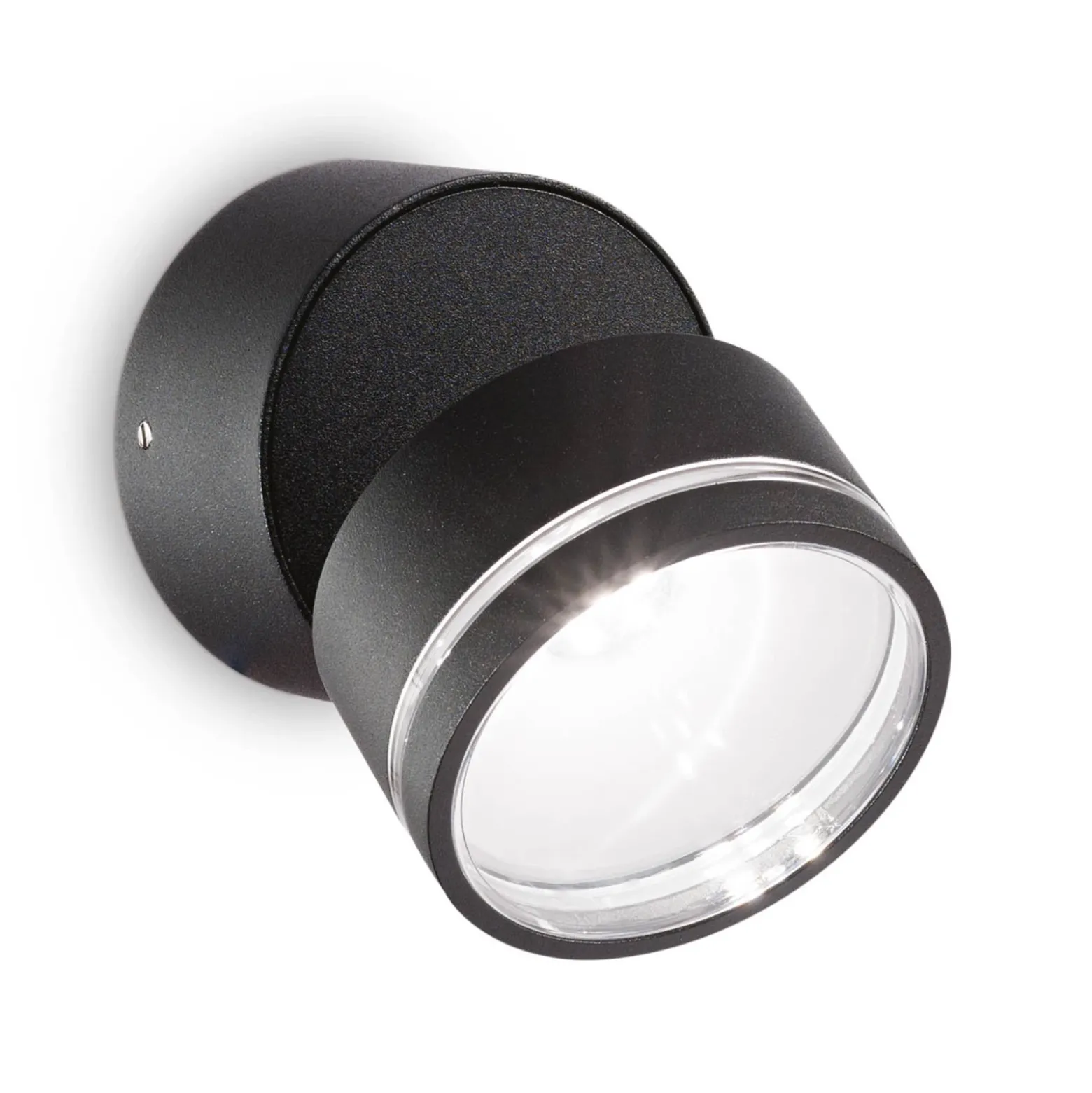Ideal Lux Omega Round aplique LED 4.000K negro