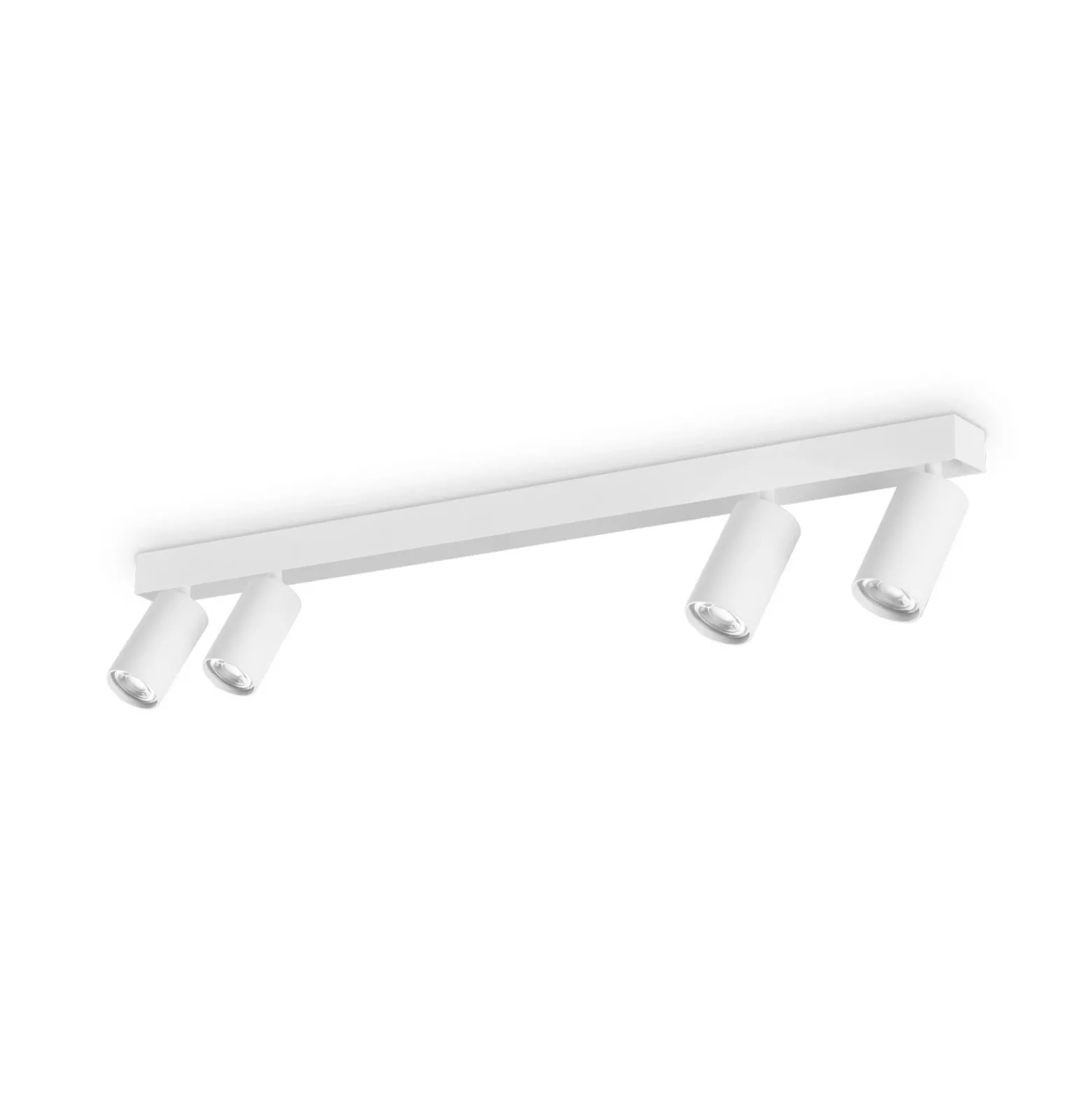 Ideal Lux Profilo downlight de techo, blanco, 4 luces, metal