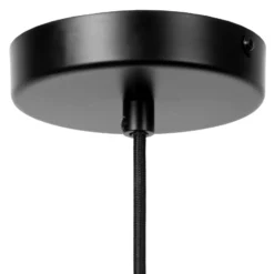 Ilona lámpara colgante, cristal, Ø 30 cm, negro/ámbar, 1 luz