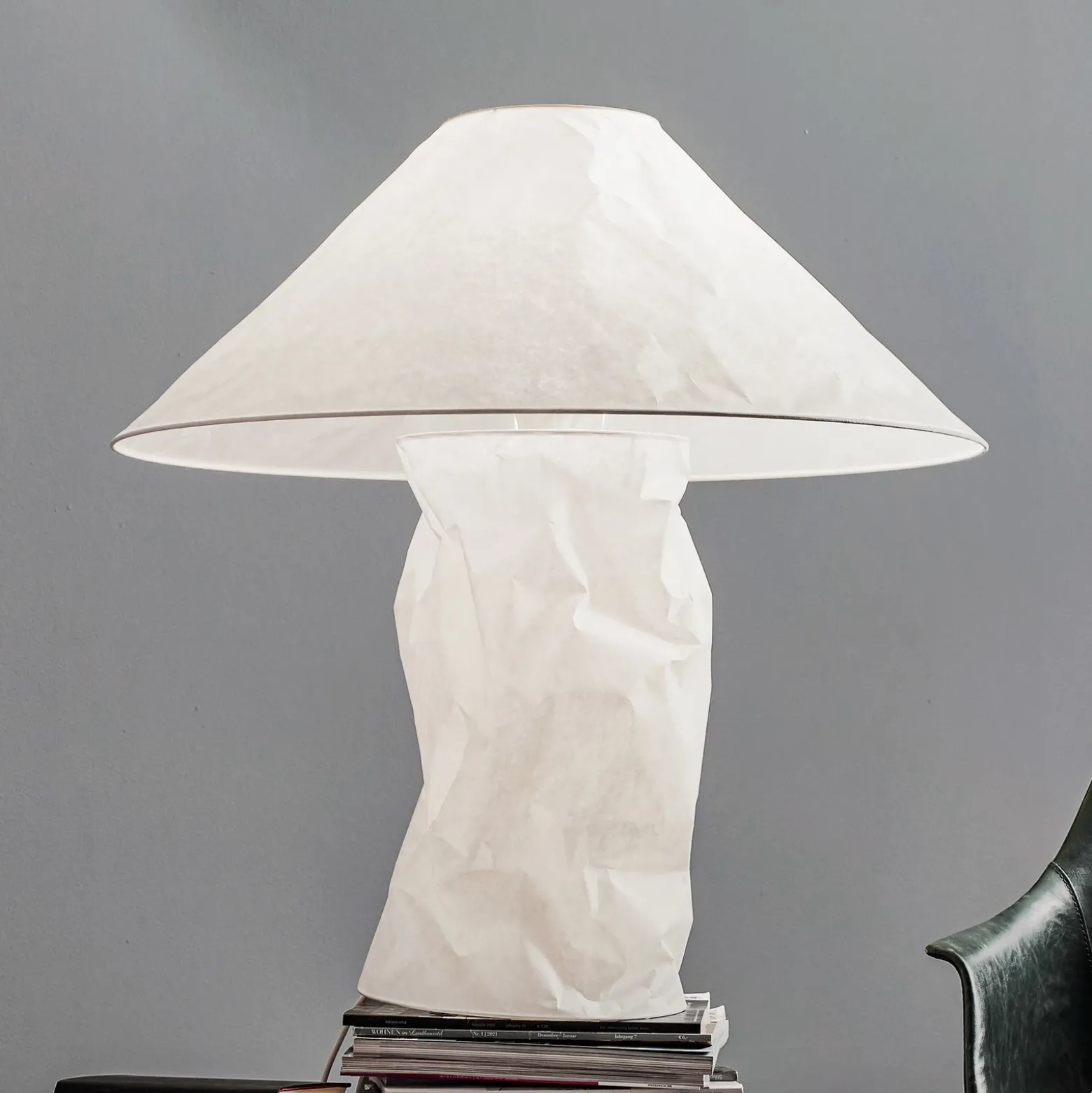 Ingo Maurer Lampampe lámpara de mesa papel japonés
