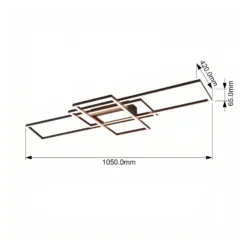 Irvine Lámpara de techo LED 3.000-6.500 K, antracita