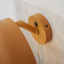 IT'S ABOUT ROMI Aplique de pared Porto, amarillo mostaza